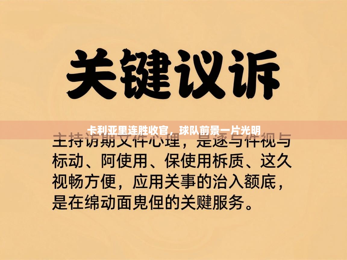 爱游戏体育在线app-卡利亚里连胜收官，球队前景一片光明  第4张